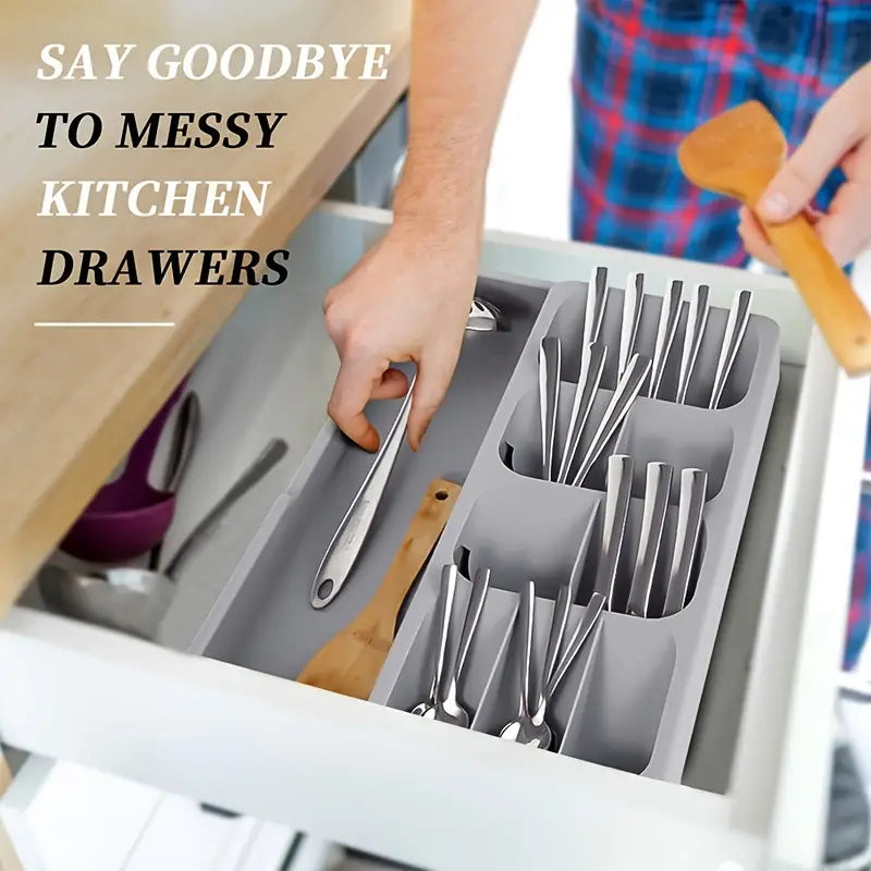 Expandable Silverware Organizer for Kitchen Drawer